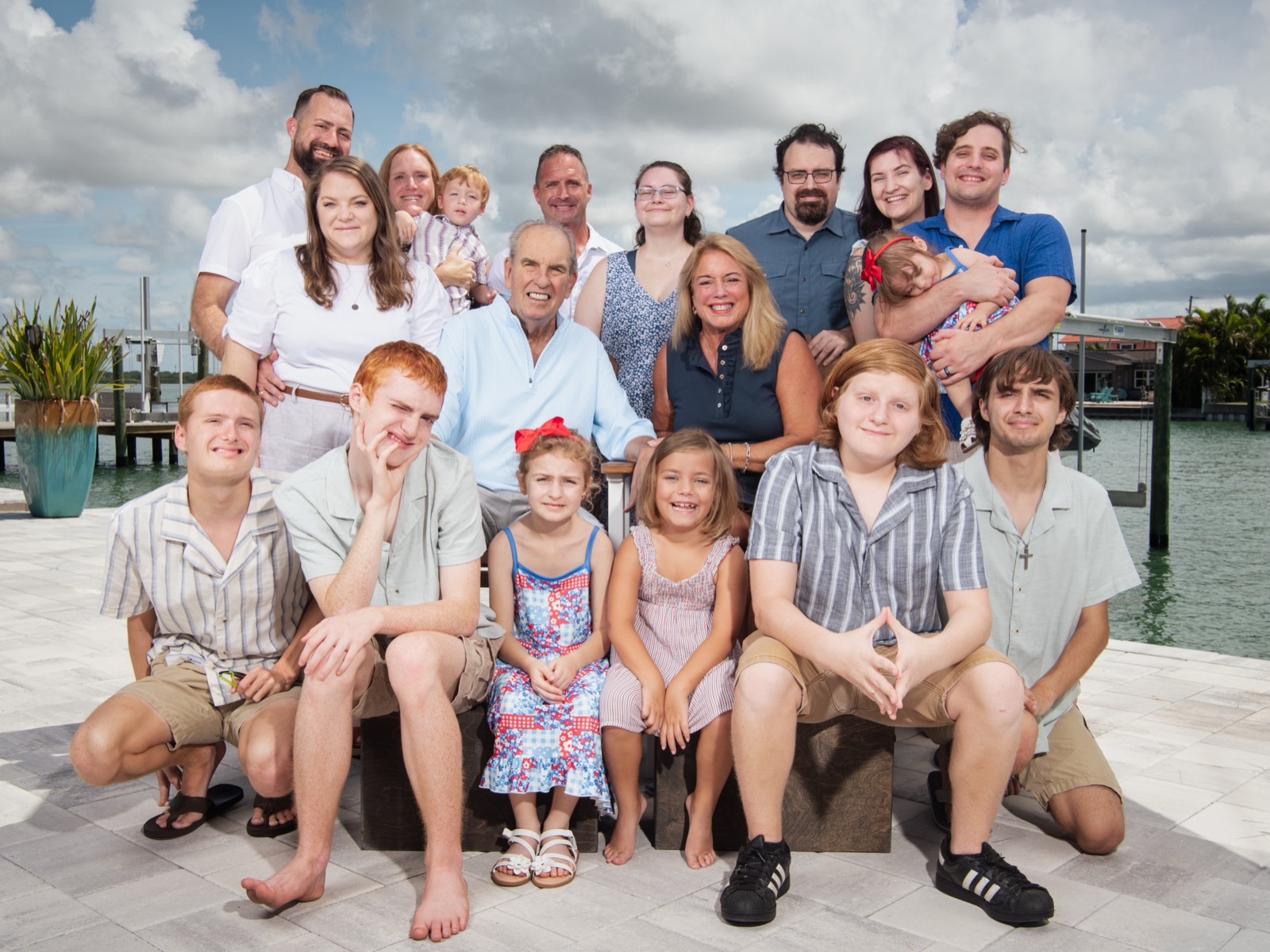 Kathleen Peters with her family